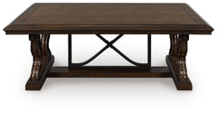 Fine Furniture & Decor - Ashley Furniture - Maylee Coffee Table - Rectangular Cocktail Table / Dark Brown - T647-1