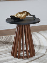 Fine Furniture & Decor - Ashley Furniture - Kallari End Table - Round End Table / Warm Brown/Black - T737-6