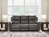 Fine Furniture & Decor - Ashley Furniture - Bleckley Living Room - PWR REC Sofa with ADJ Headrest - PCU1200015