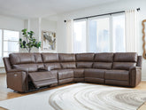 Fine Furniture & Decor - Ashley Furniture - Bleckley Sectional - 6-Piece Power Reclining Sectional / Espresso - PCU12001S5