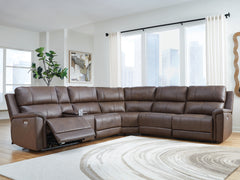 Fine Furniture & Decor - Ashley Furniture - Bleckley Sectional - 6-Piece Power Reclining Sectional / Espresso - PCU12001S5
