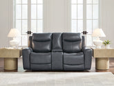 Fine Furniture & Decor - Ashley Furniture - Next Move Living Room - PWR REC Sofa with ADJ Headrest / Mahogany - PCU1210215