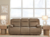 Fine Furniture & Decor - Ashley Furniture - Glencroft Living Room - PWR REC Sofa with ADJ Headrest - PCU1240015