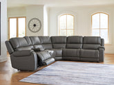 Fine Furniture & Decor - Ashley Furniture - 5Z - Pittson Sectional - 6-Piece Power Reclining Sectional - PCU12600S5