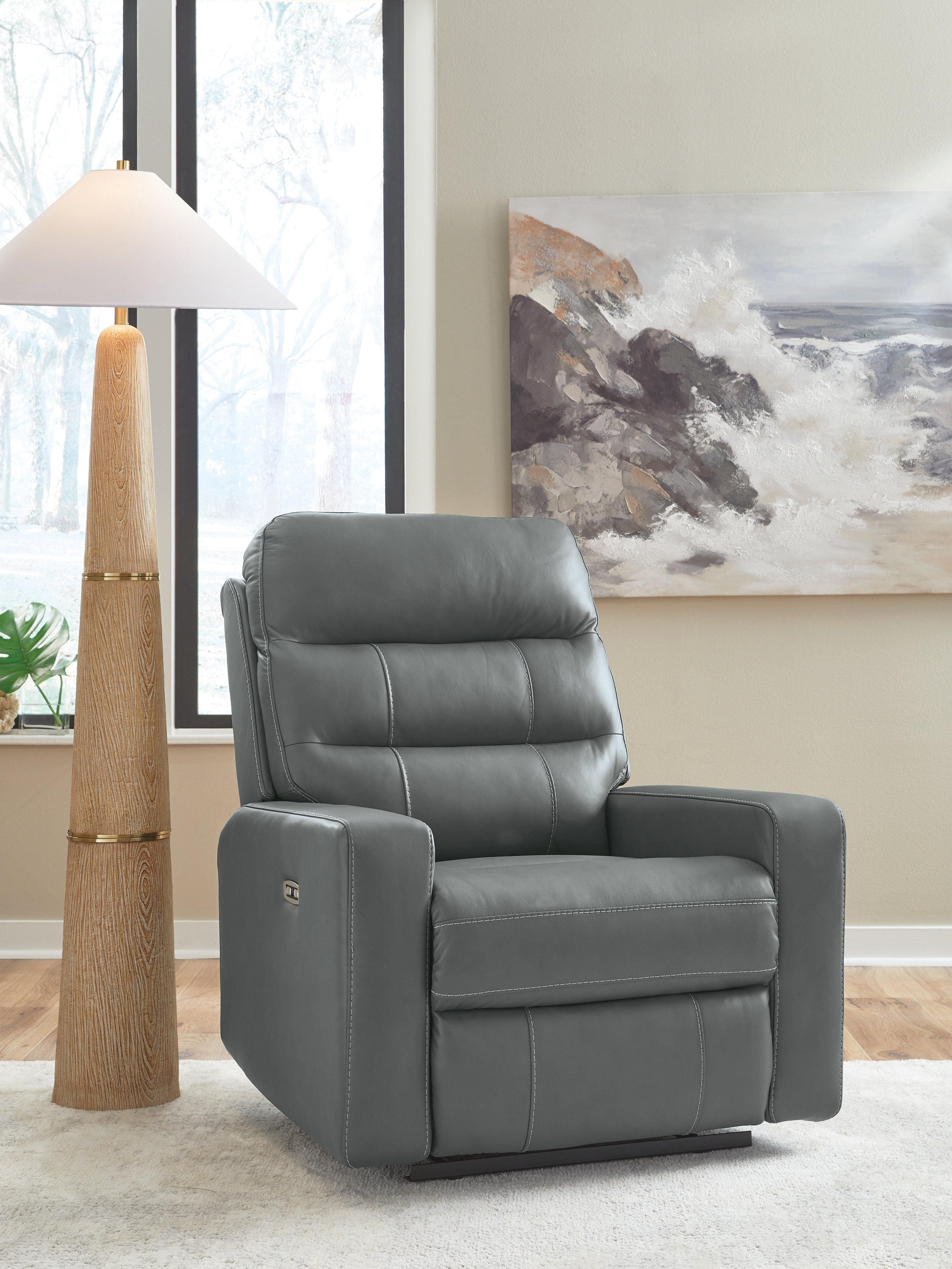 Fine Furniture & Decor - Ashley Furniture - Pennacle Pier Living Room - PWR Recliner/ADJ Headrest - PCU1350113