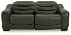 Fine Furniture & Decor - Ashley Furniture - Center Line Sectional - 7-Piece Power Reclining Sectional / Dark Gray - U63404S7