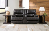 Fine Furniture & Decor - Ashley Furniture - Mountainous Living Room - 2 Seat PWR REC Sofa ADJ HDREST / Eclipse - U6580147