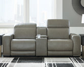 Fine Furniture & Decor - Ashley Furniture - Correze Sectional - 3-Piece Power Reclining Sectional with Chaise / Gray - U94202S11