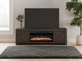 Fine Furniture & Decor - Ashley Furniture - Cayboni 71" TV Stand with Electric Fireplace - 71" TV Stand with Electric Fireplace / Black - W3789W1