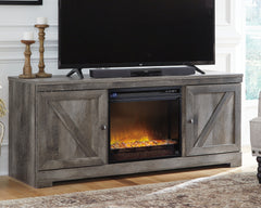 Fine Furniture & Decor - Ashley Furniture - Wynnlow 63" TV Stand with Electric Fireplace - 63" TV Stand with Electric Fireplace / Gray - W440W4