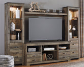Fine Furniture & Decor - Ashley Furniture - Trinell Entertainment Center - Pier / Brown - W446-24
