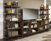 Fine Furniture & Decor - Ashley Furniture - Starmore Entertainment Center - Left or Right Pier / Brown/Gunmetal - W633-34