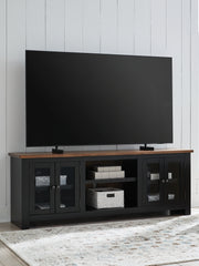 Fine Furniture & Decor - Ashley Furniture - Wildenauer 76" TV Stand - 76" / Brown/Black - W664-68
