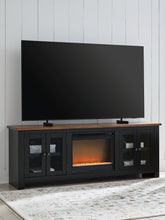 Fine Furniture & Decor - Ashley Furniture - Wildenauer 76" TV Stand with Electric Fireplace - 76" TV Stand with Electric Fireplace / Brown/Black - W664W2