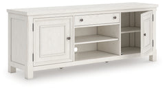 Fine Furniture & Decor - Ashley Furniture - Robbinsdale 72" TV Stand - 72" / Antique White - W742-68