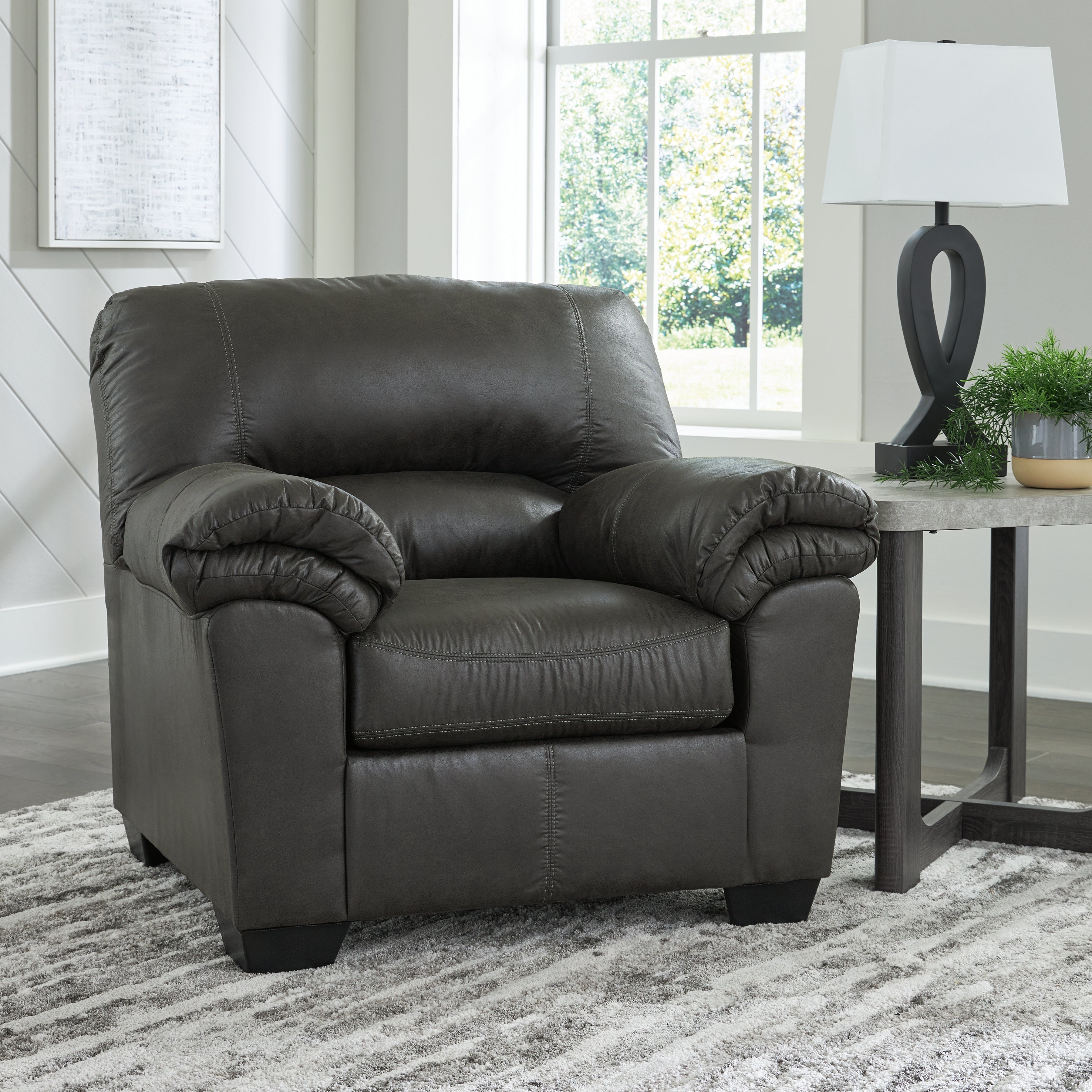Fine Furniture & Decor - Ashley Furniture - Bladen Living Room - Chair / Slate - 1202120