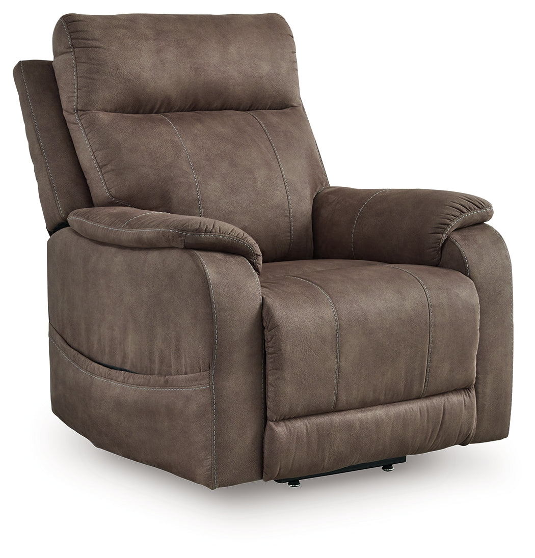 Fine Furniture & Decor - Ashley Furniture - Crestmeade Living Room - Power Lift Recliner / Fossil - 1350312