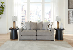 Fine Furniture & Decor - Ashley Furniture - Aslan Court Sectional - RAF 6-Piece Sectional with Chaise / Flax - 20305S8
