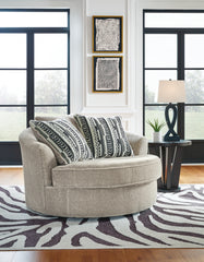 Fine Furniture & Decor - Ashley Furniture - Calnita Living Room - Oversized Swivel Accent Chair / Sisal - 2050221