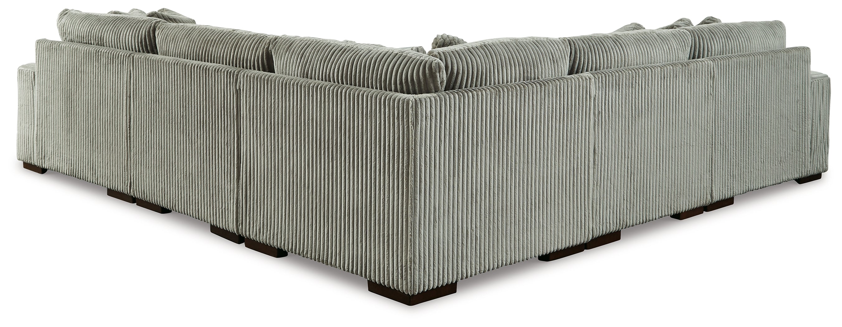 Fine Furniture & Decor - Ashley Furniture - Lindyn Sectional - RAF 5-Piece Sectional with Chaise / Fog - 21105S7