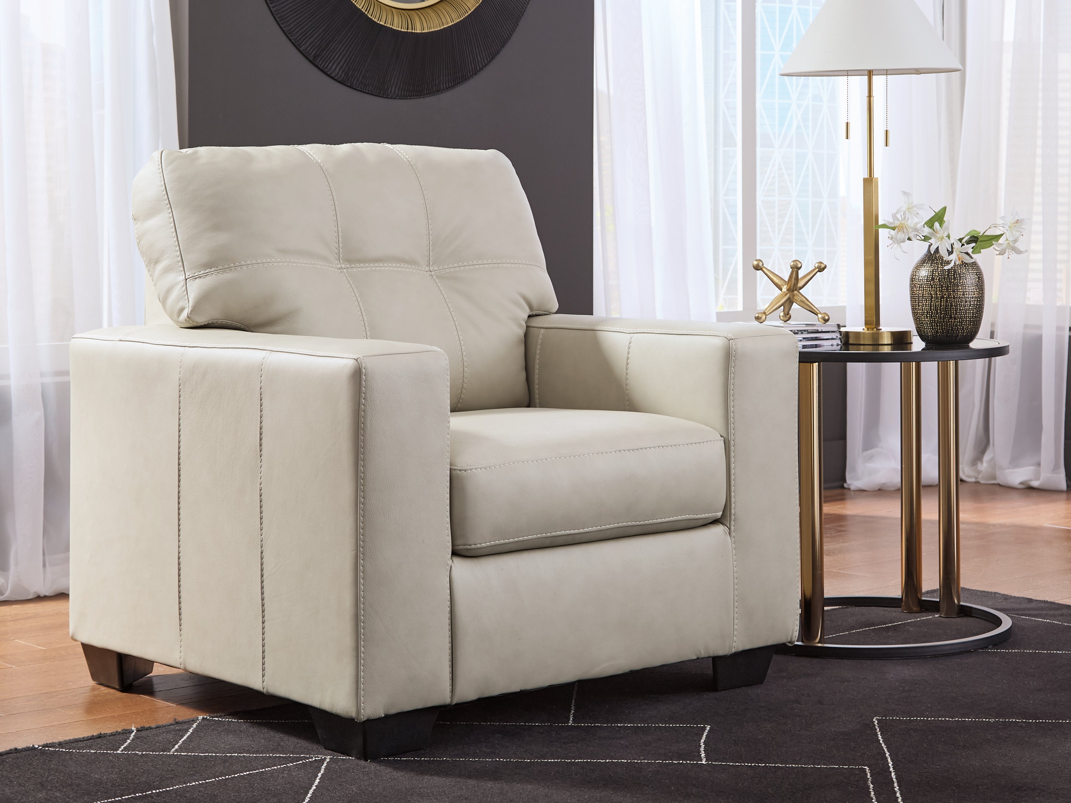 Fine Furniture & Decor - Ashley Furniture - Santorine Living Room - Chair / Bone - 2170820
