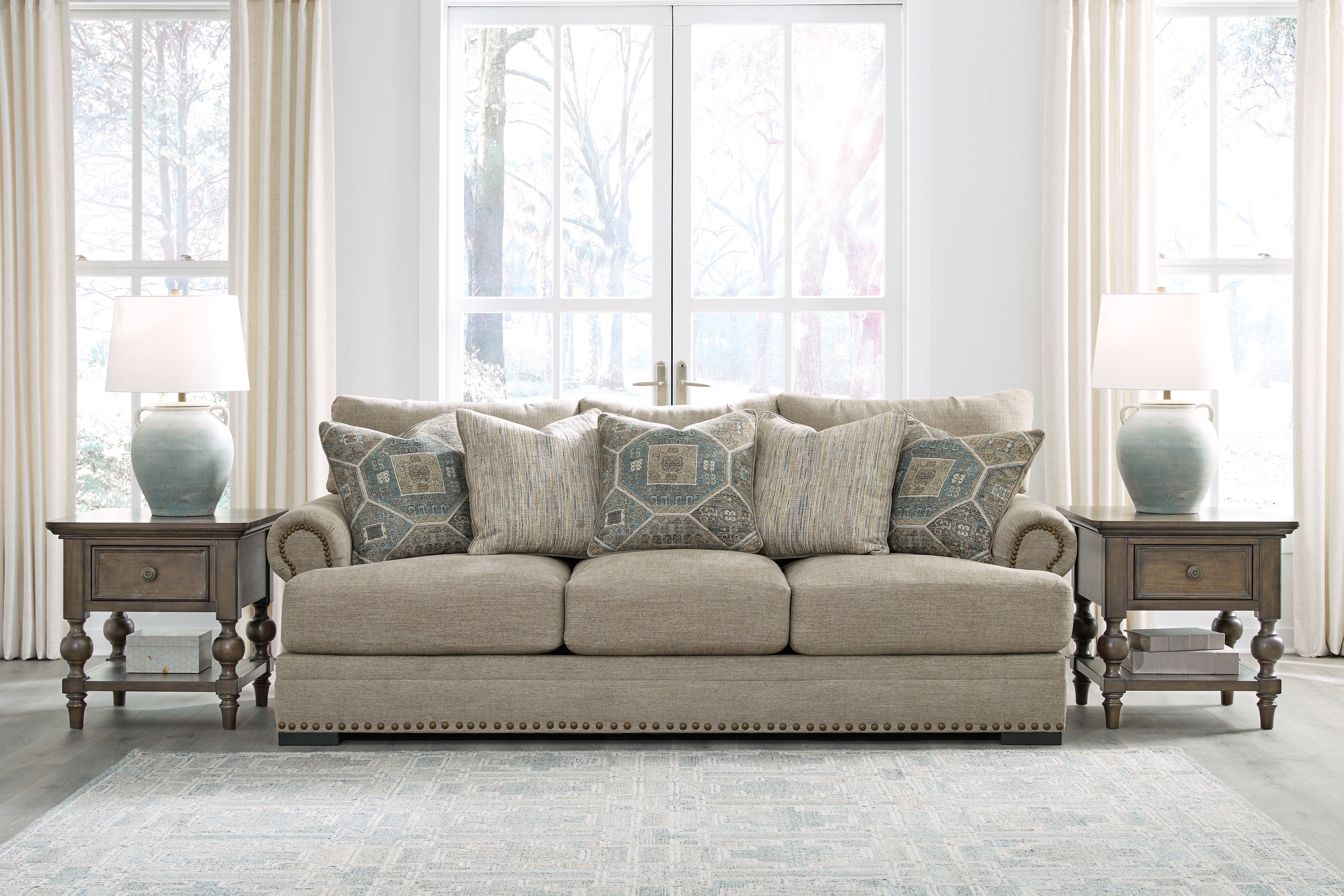 Fine Furniture & Decor - Ashley Furniture - Galemore Living Room - Sofa / Quarry - 2700438