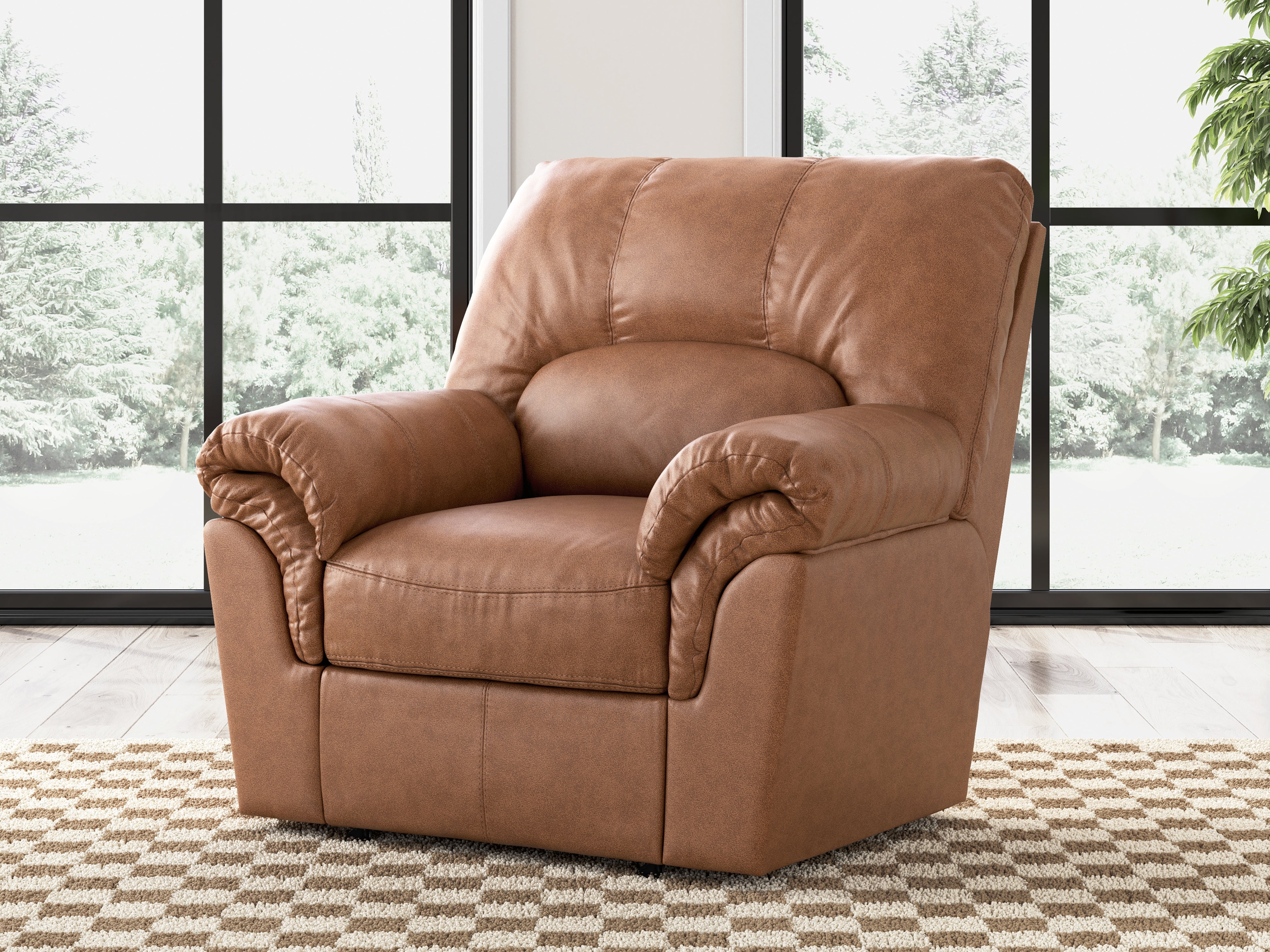 Fine Furniture & Decor - Ashley Furniture - WillowBend Living Room - Rocker Recliner / Caramel - PC2770425