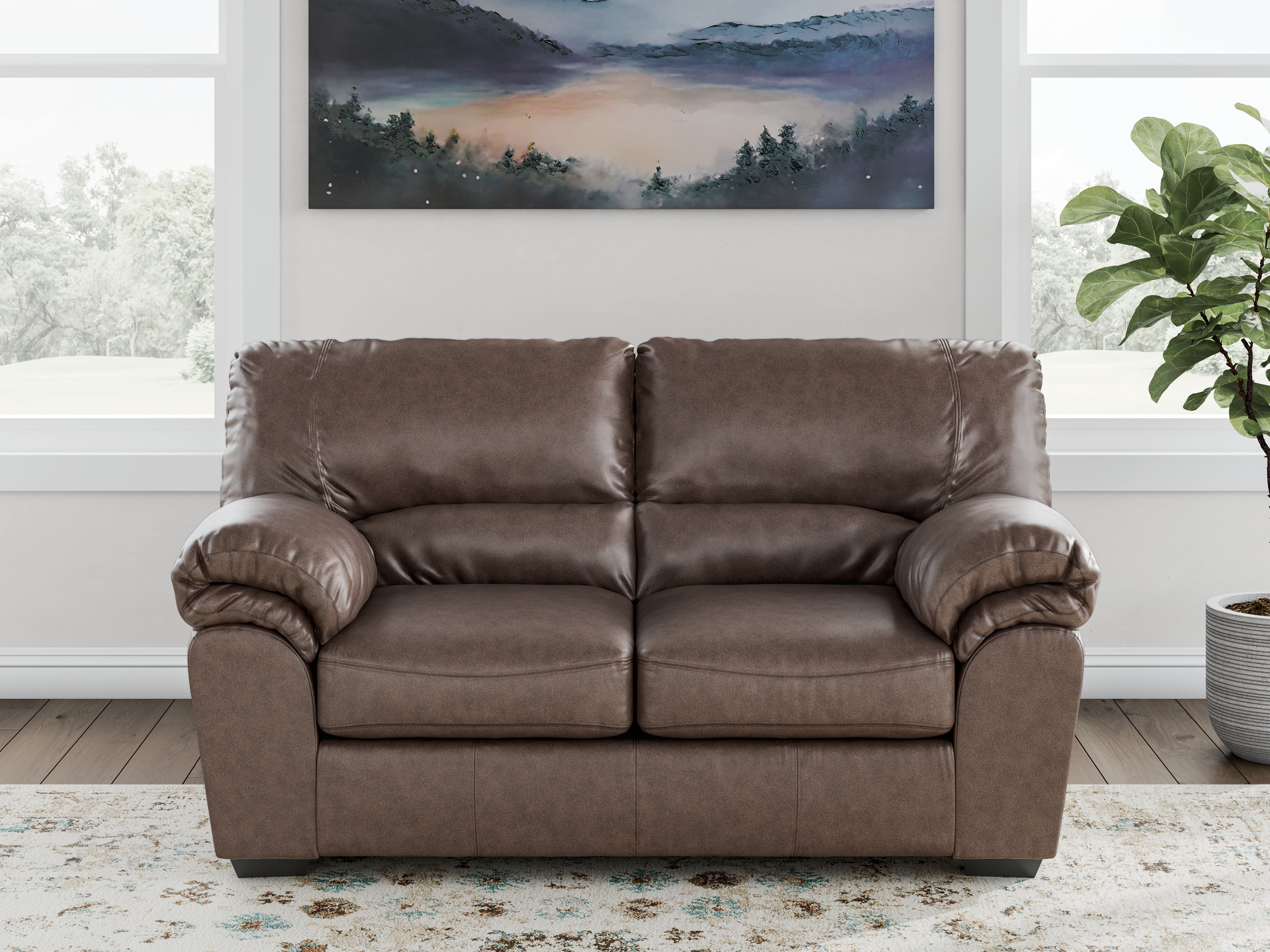 Fine Furniture & Decor - Ashley Furniture - WillowBend Living Room - Loveseat / Umber - PC2770535