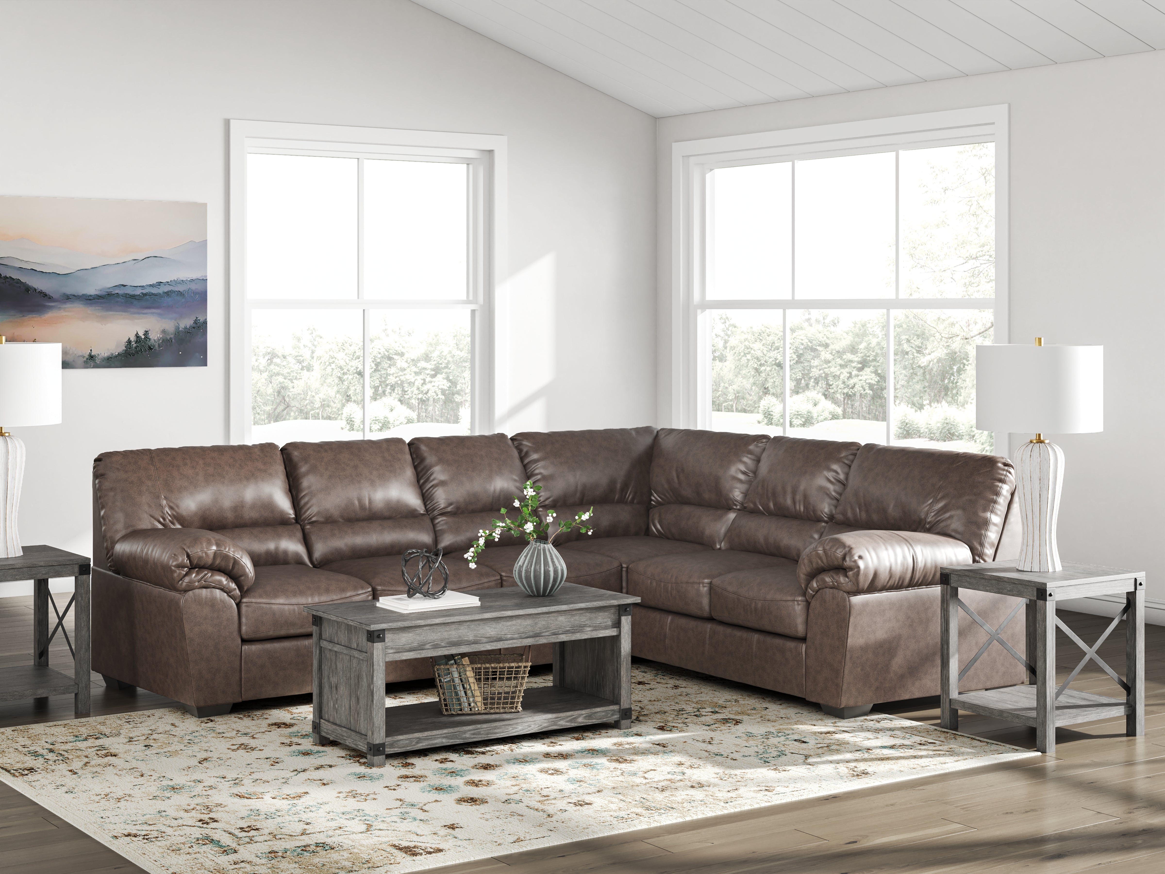 Fine Furniture & Decor - Ashley Furniture - WillowBend Sectionals - RAF 3-Piece Sectional - PC27705S3