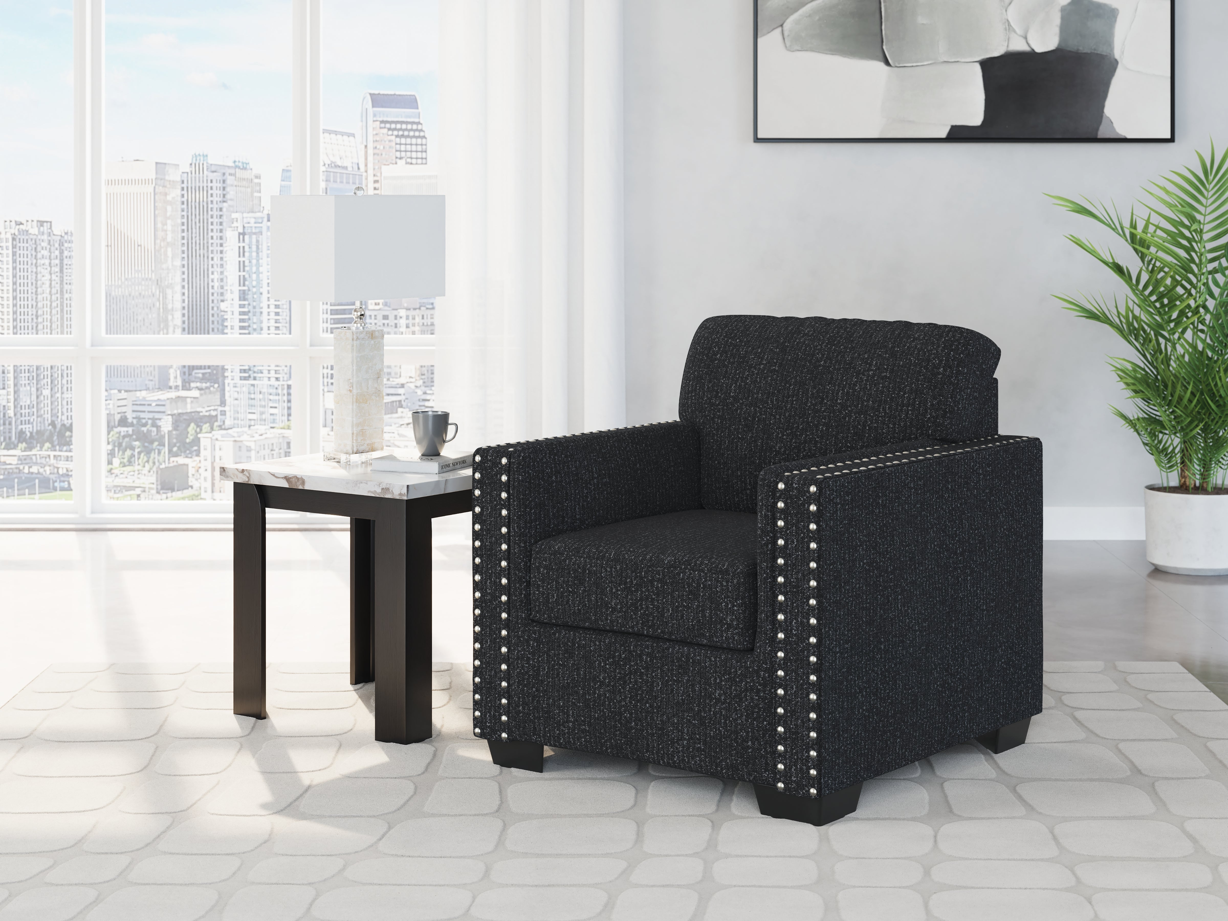 Fine Furniture & Decor - Ashley Furniture - Jasmine Peaks Living Room - Chair / Coal - 2890420