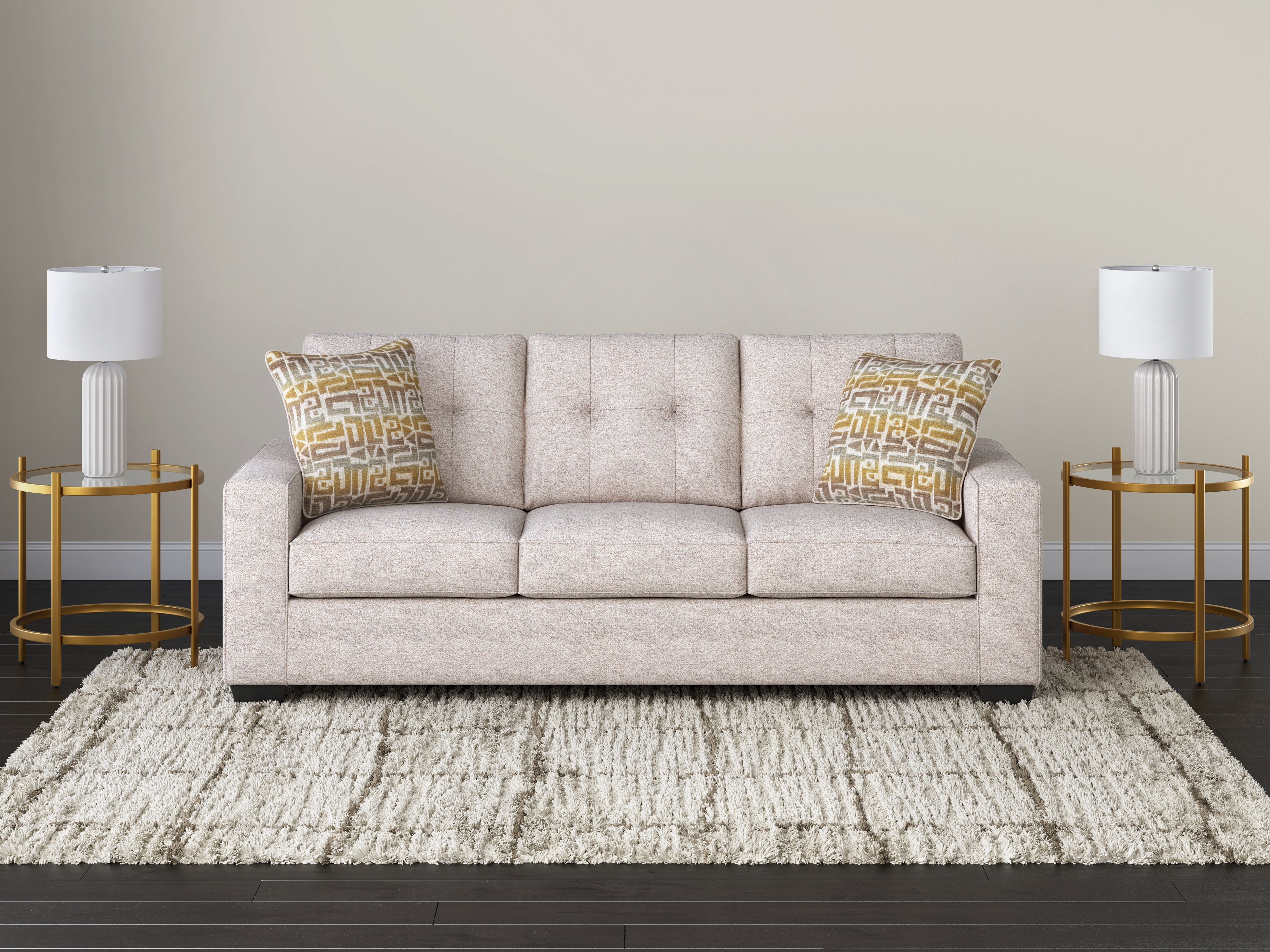 Fine Furniture & Decor - Ashley Furniture - Larimer Living Room - Sofa / Stone - PC2920338
