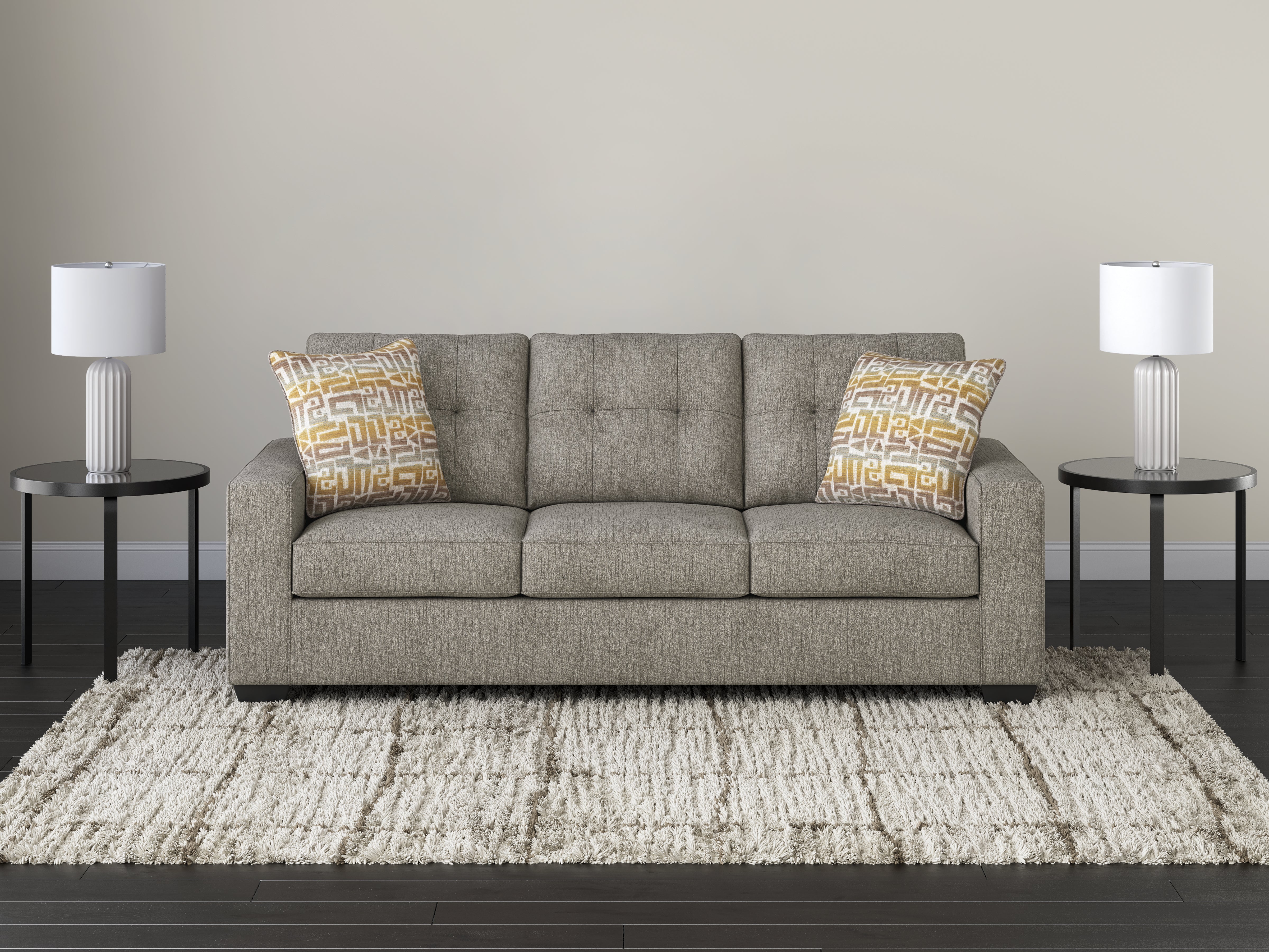 Fine Furniture & Decor - Ashley Furniture - Larimer Living Room - Queen Sofa Sleeper / Iron - PC2920439