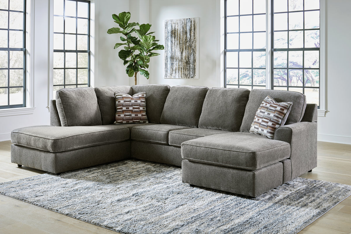Fine Furniture & Decor - Ashley Furniture - O'Phannon Sectional - RAF 2-Piece Sectional with Chaise / Putty - 29402S2
