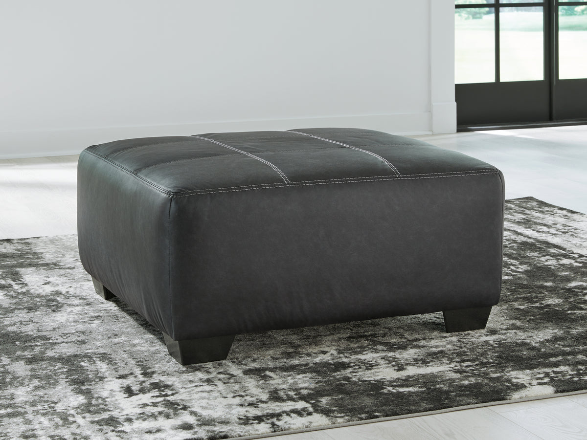 Fine Furniture & Decor - Ashley Furniture - Brixley Pier Living Room - Oversized Accent Ottoman / Graphite - 2990608