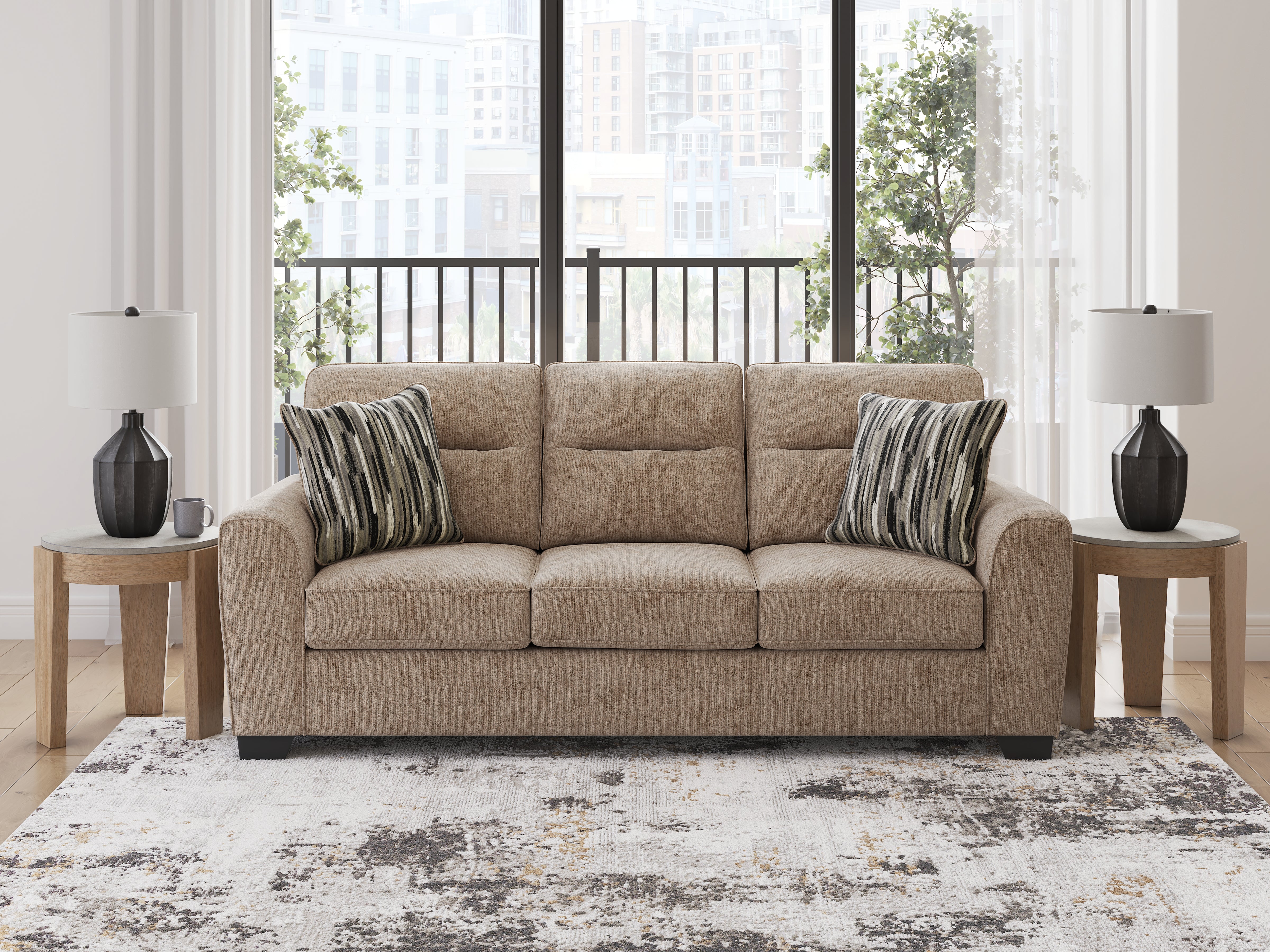 Fine Furniture & Decor - Ashley Furniture - Olten Living Room - Sofa / Mocha - 3130438