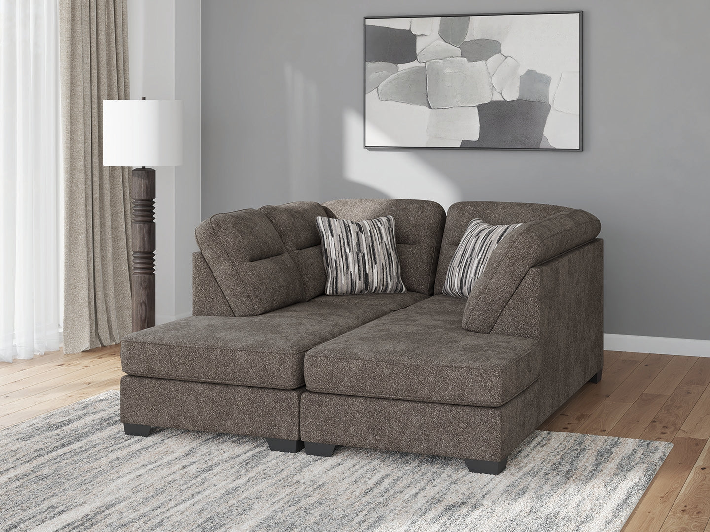 Fine Furniture & Decor - Ashley Furniture - Olten Sectionals - RAF 2-Piece Super Chaise - 31305S3