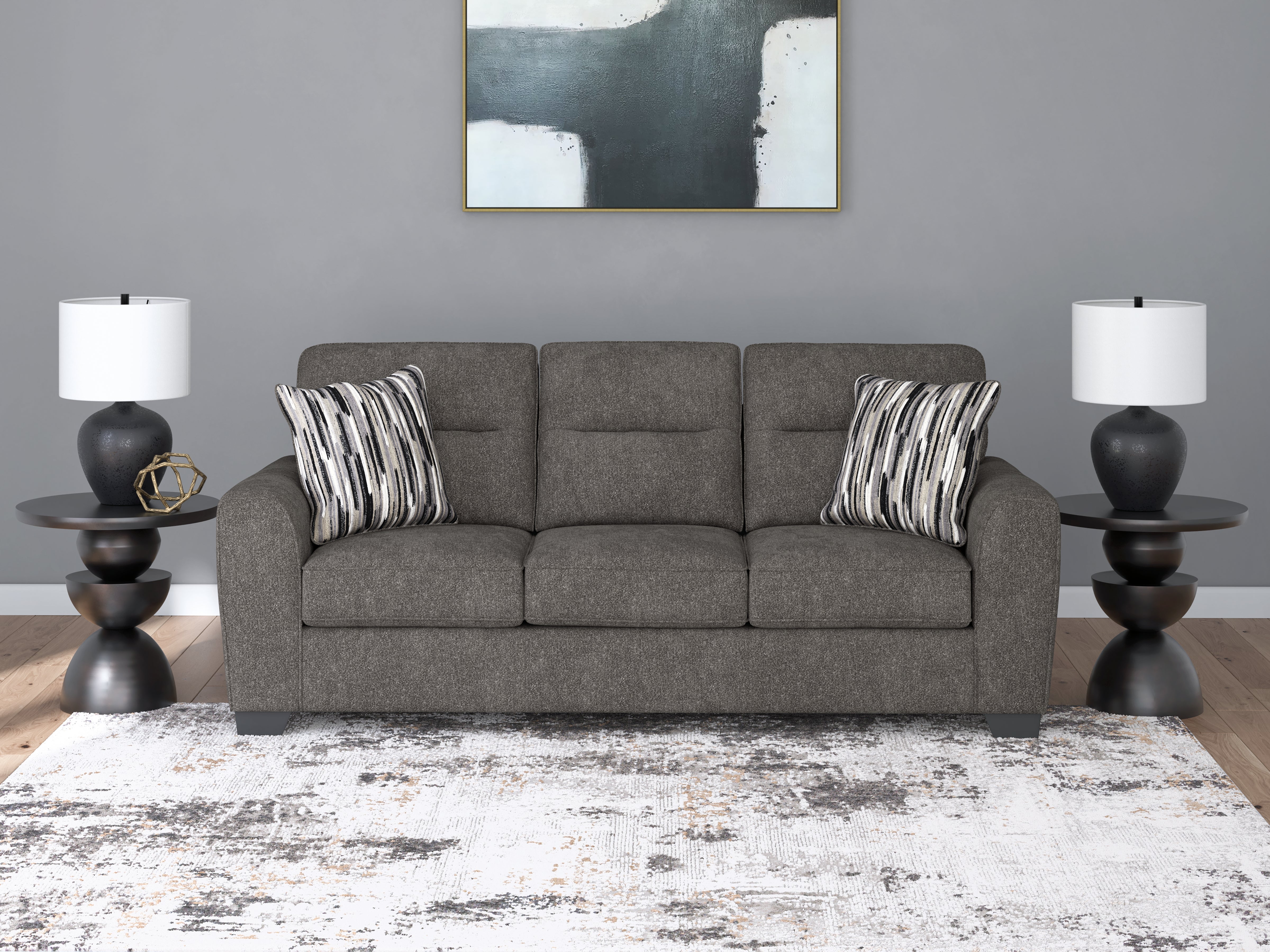 Fine Furniture & Decor - Ashley Furniture - Olten Living Room - Sofa / Graphite - 3130538