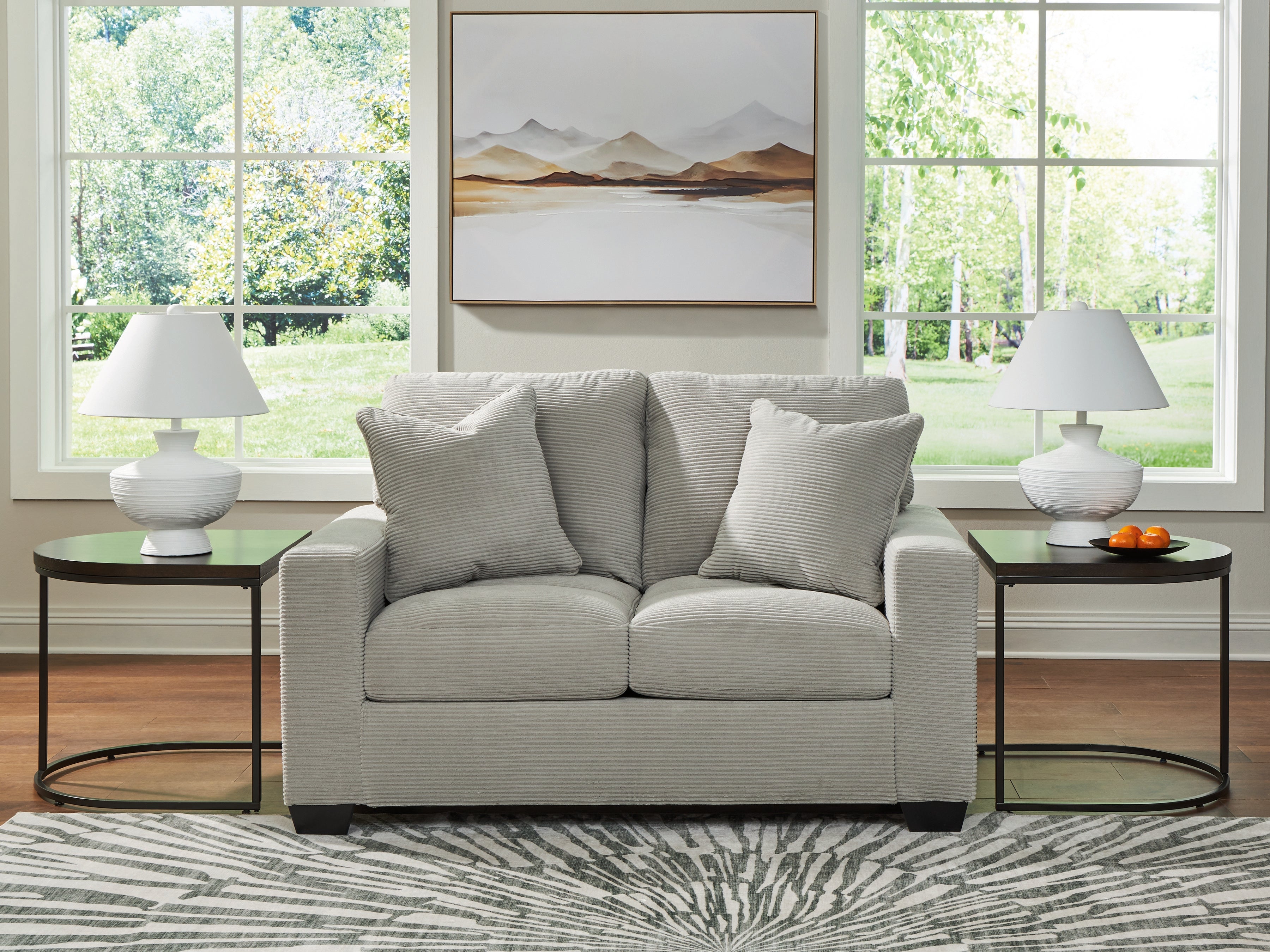 Fine Furniture & Decor - Ashley Furniture - Greenbriar Living Room - Loveseat / Smoke - PC3200535