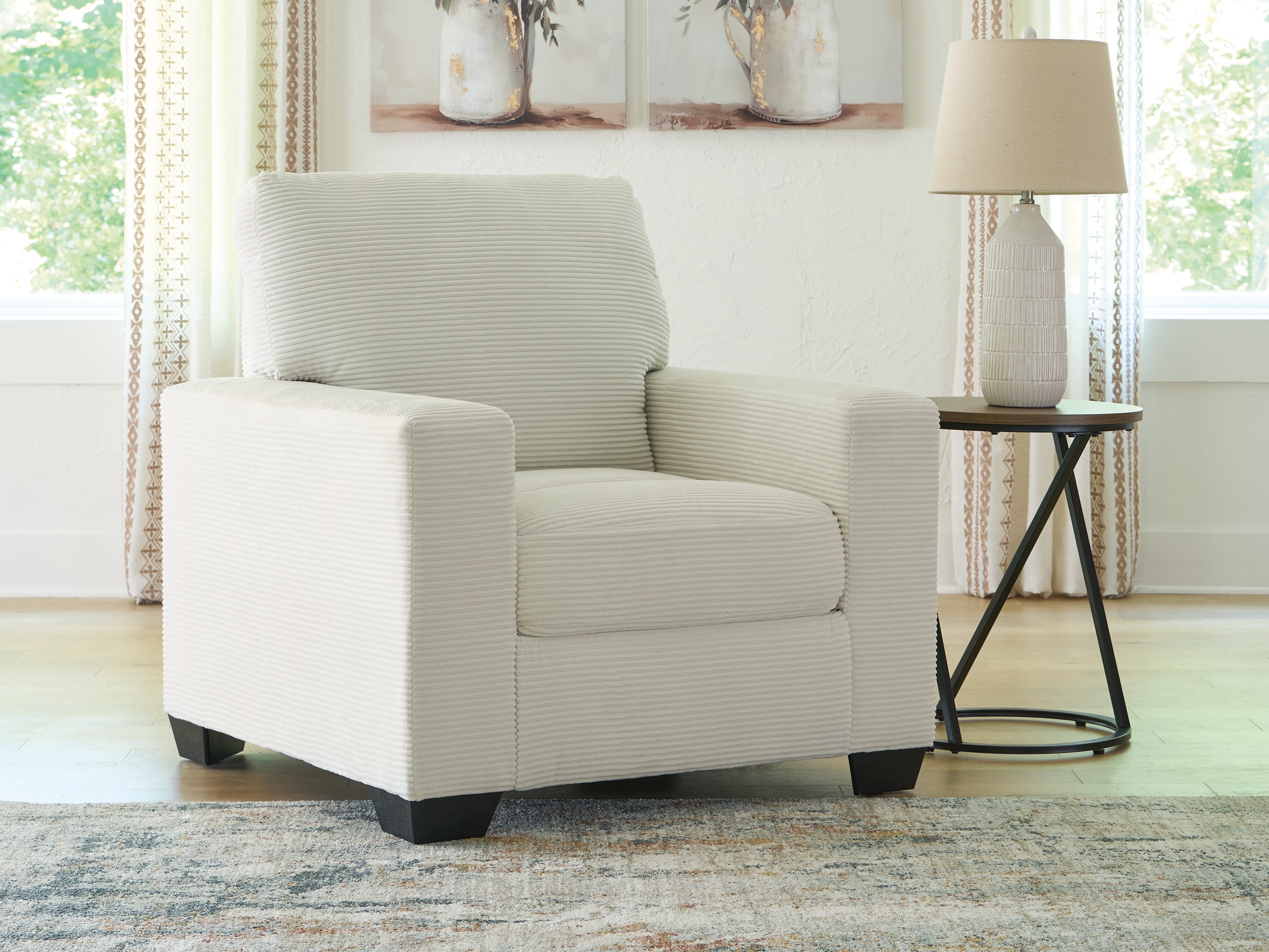 Fine Furniture & Decor - Ashley Furniture - Greenbriar Living Room - Chair / Ivory - PC3200620