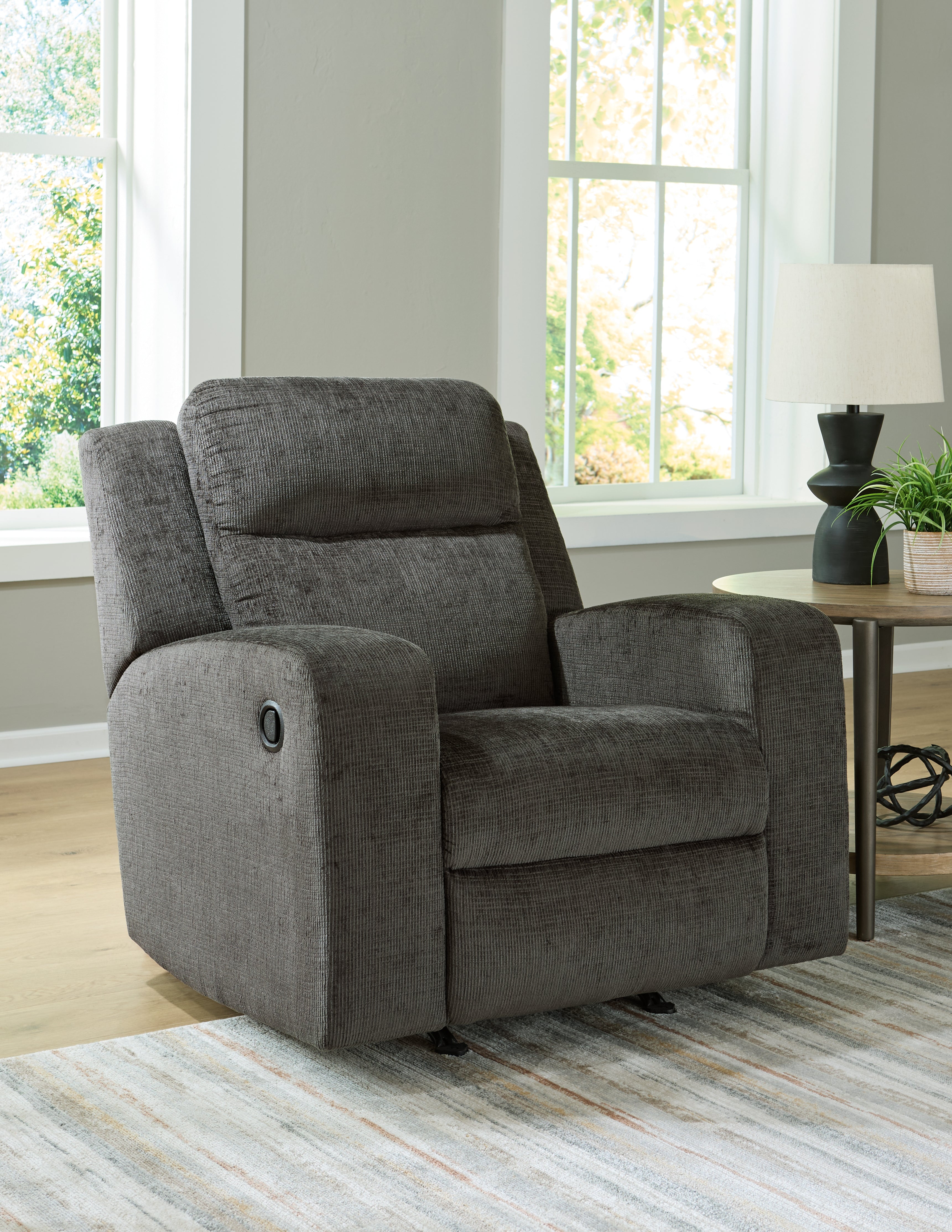 Fine Furniture & Decor - Ashley Furniture - Kanlow Living Room - Rocker Recliner / Dusk - 3860725