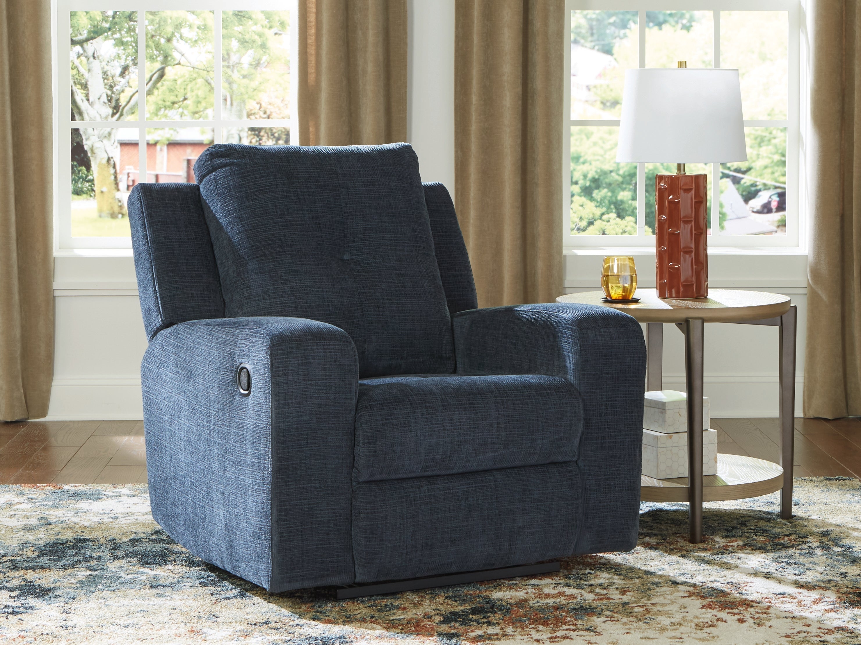 Fine Furniture & Decor - Ashley Furniture - Danum Living Room - Zero Wall Recliner / Ink - 3880629
