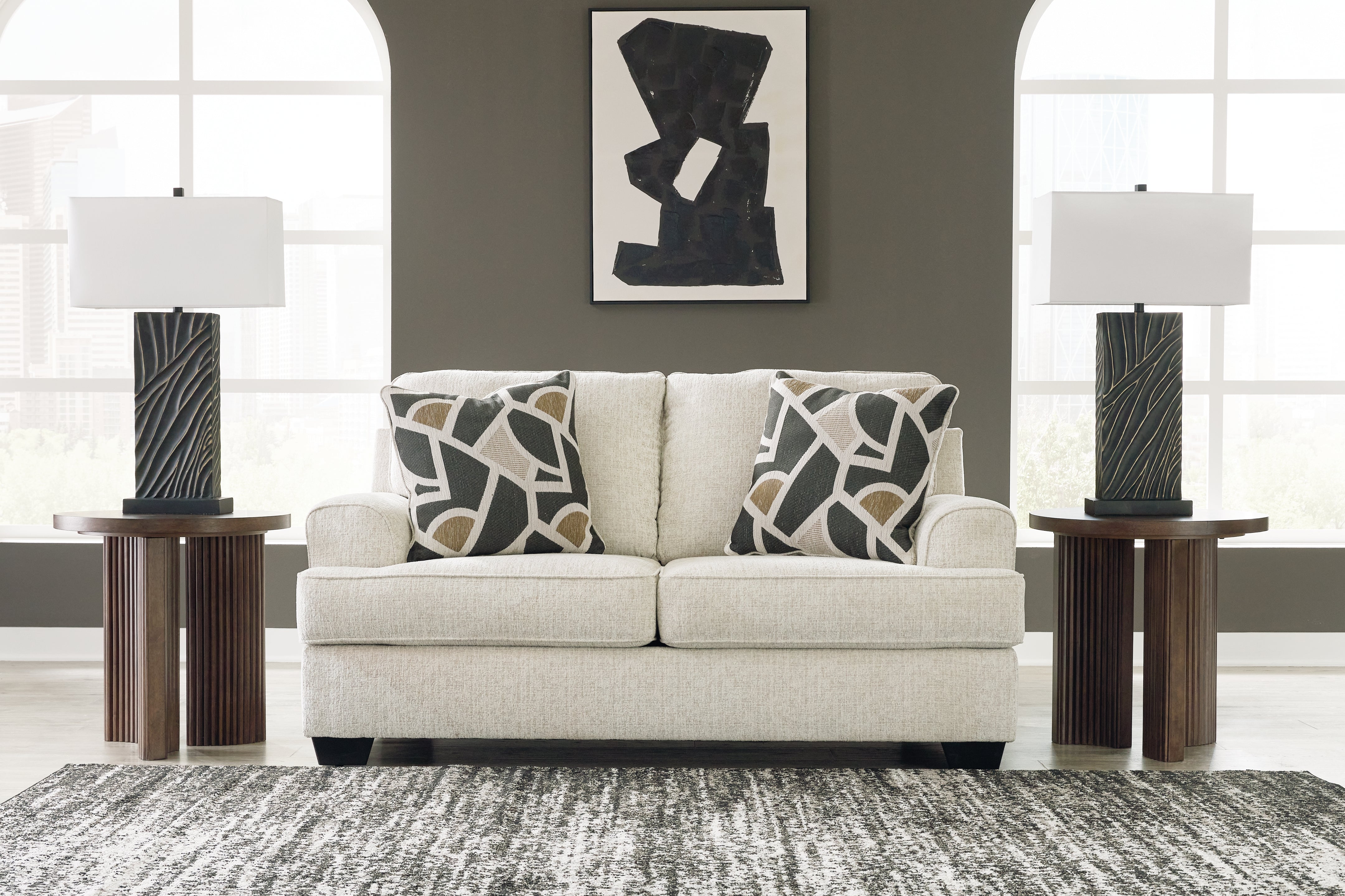 Fine Furniture & Decor - Ashley Furniture - Heartcort Living Room - Loveseat / Quartz - 4460435