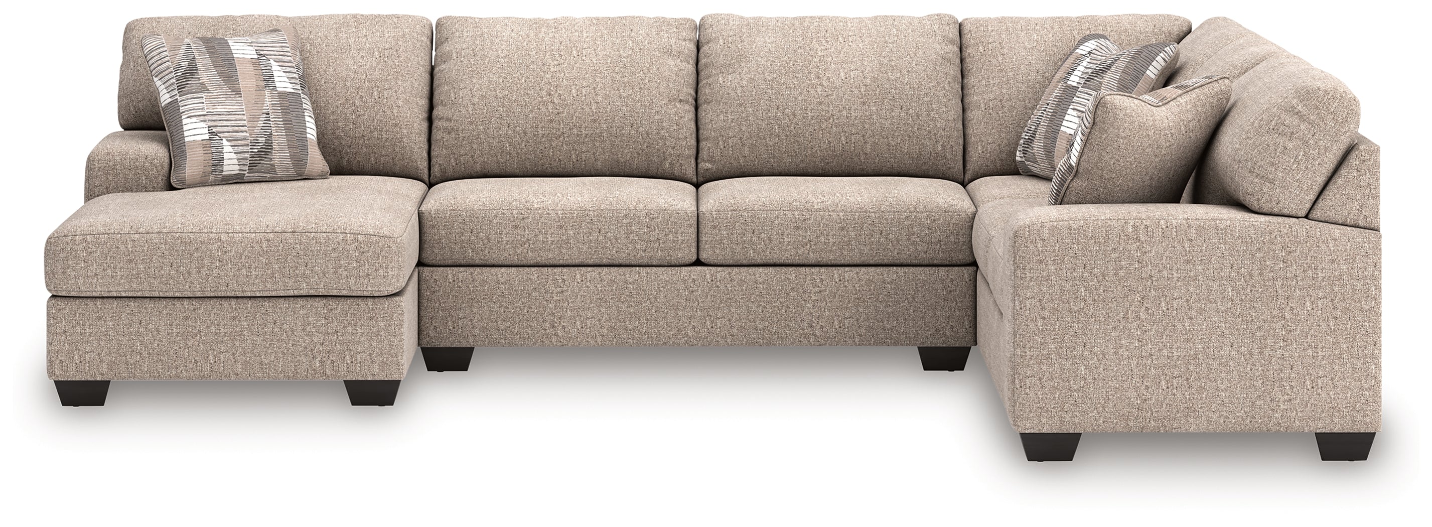 Fine Furniture & Decor - Ashley Furniture - Newellen Sectionals - RAF 3-Piece Sectional with Chaise - 48404S5