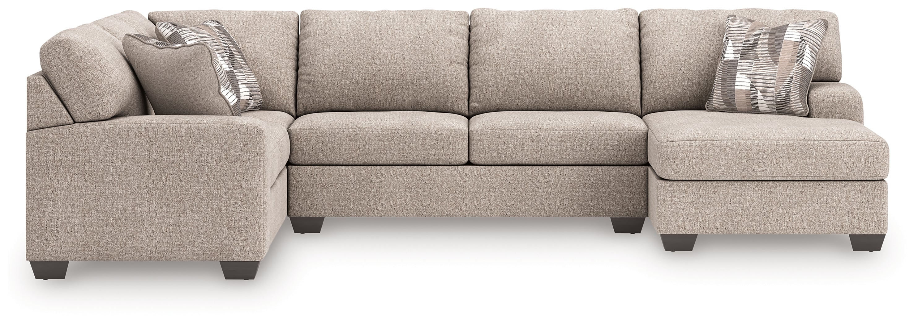 Fine Furniture & Decor - Ashley Furniture - Newellen Sectionals - LAF 3-Piece Sectional with Chaise - 48404S6