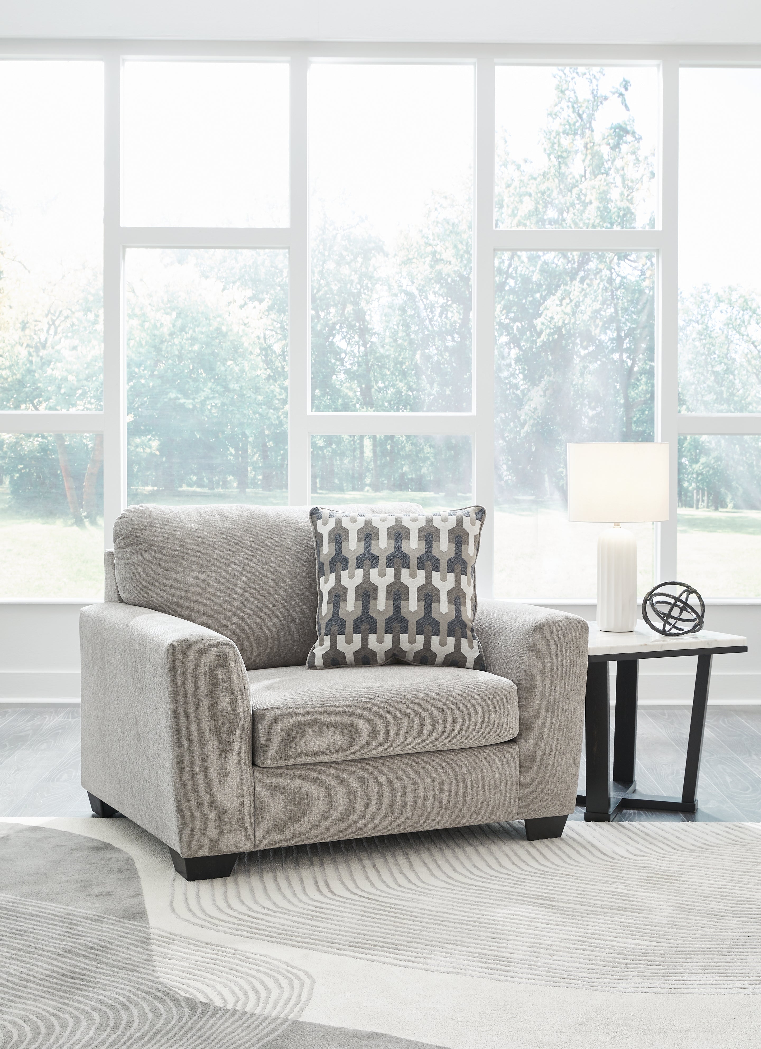 Fine Furniture & Decor - Ashley Furniture - Avenal Park Living Room - Chair and a Half / Flannel - 5080523