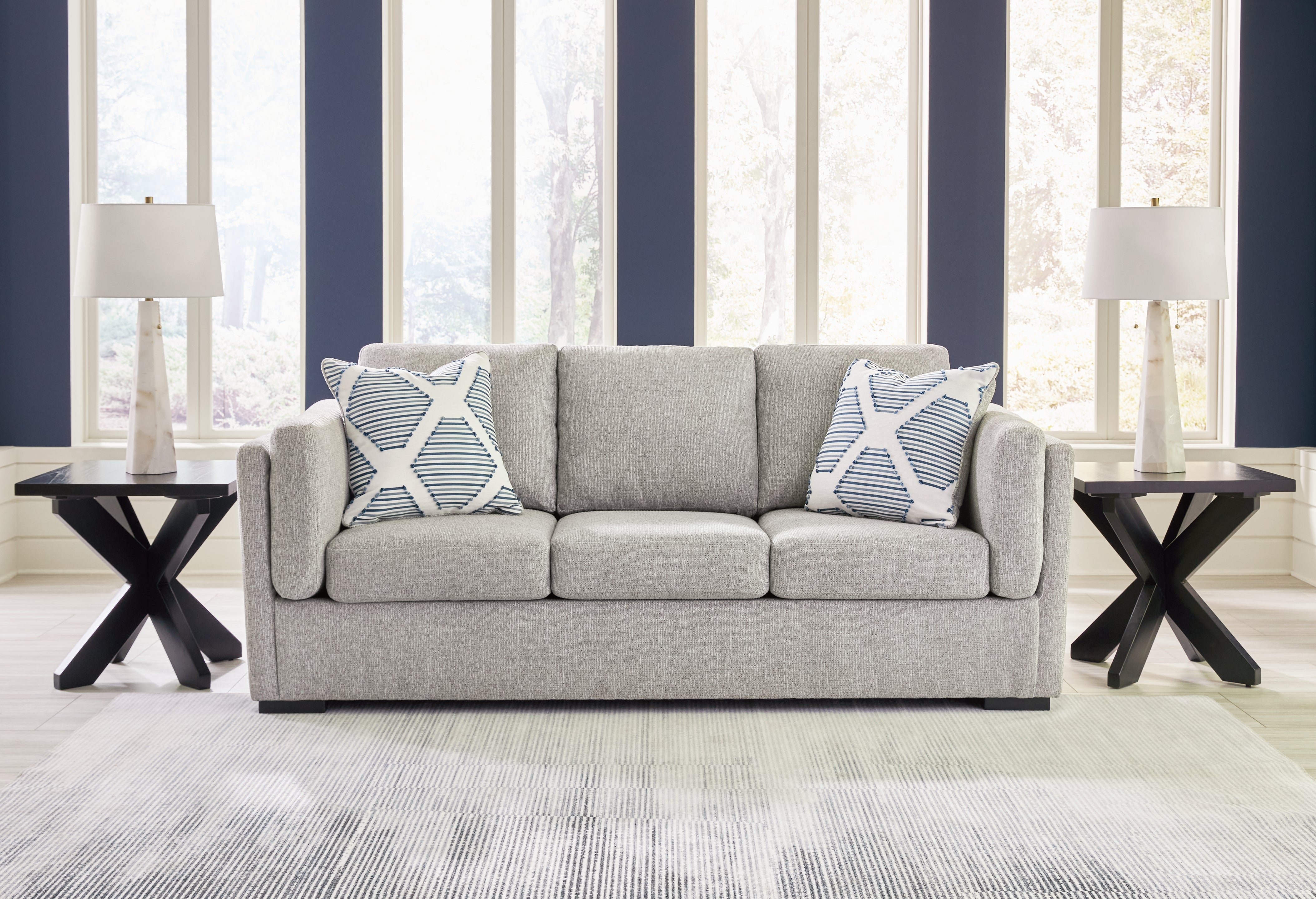 Fine Furniture & Decor - Ashley Furniture - Evansley Living Room - Sofa / Pewter - 5450338