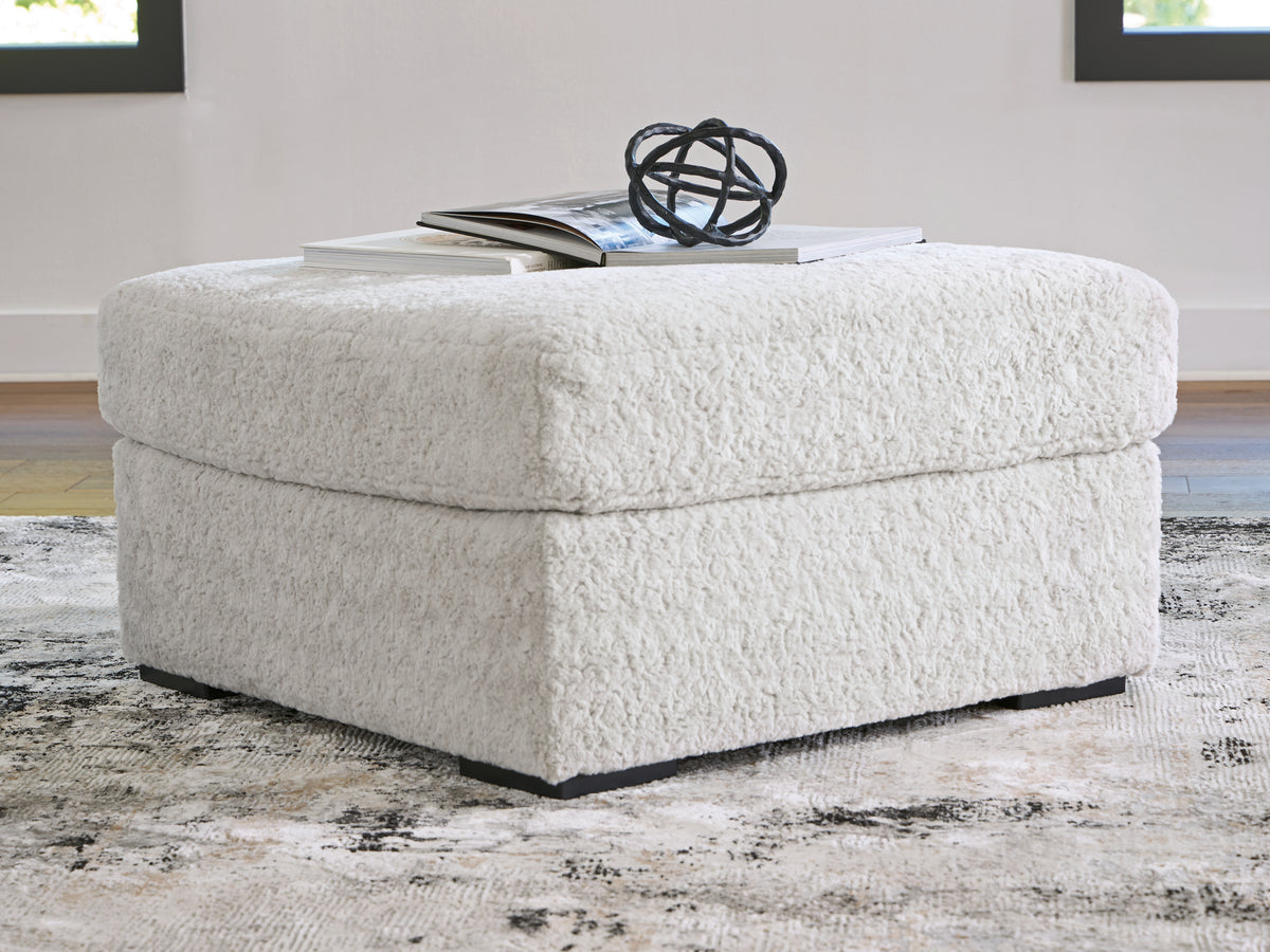 Fine Furniture & Decor - Ashley Furniture - Cuddle Plush Living Room - Oversized Accent Ottoman / Arctic - PC5910608