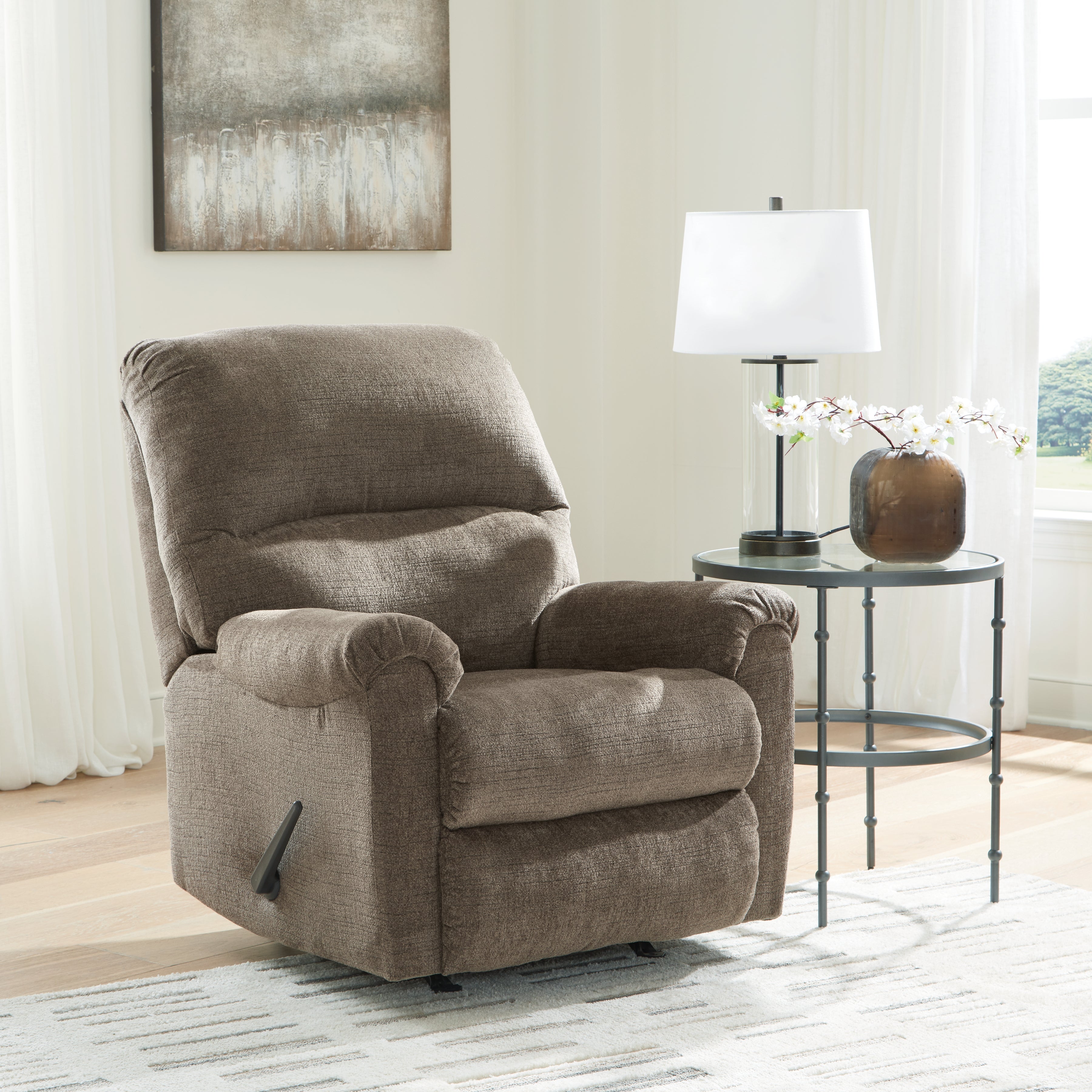 Fine Furniture & Decor - Ashley Furniture - Stonemeade Living Room - Rocker Recliner / Nutmeg - 5950525
