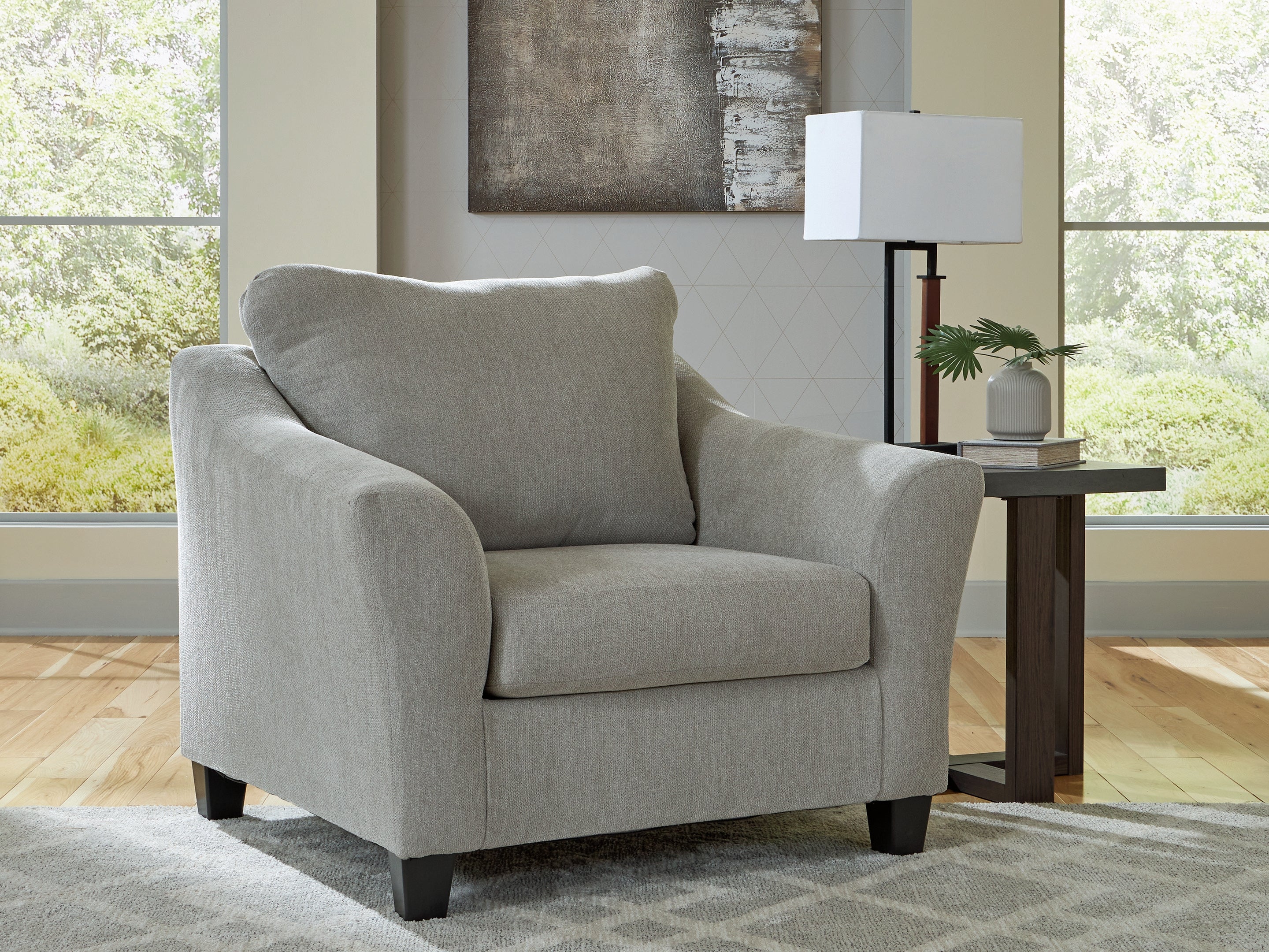 Fine Furniture & Decor - Ashley Furniture - Willarae Living Room - Chair and a Half / Taupe - 5980323