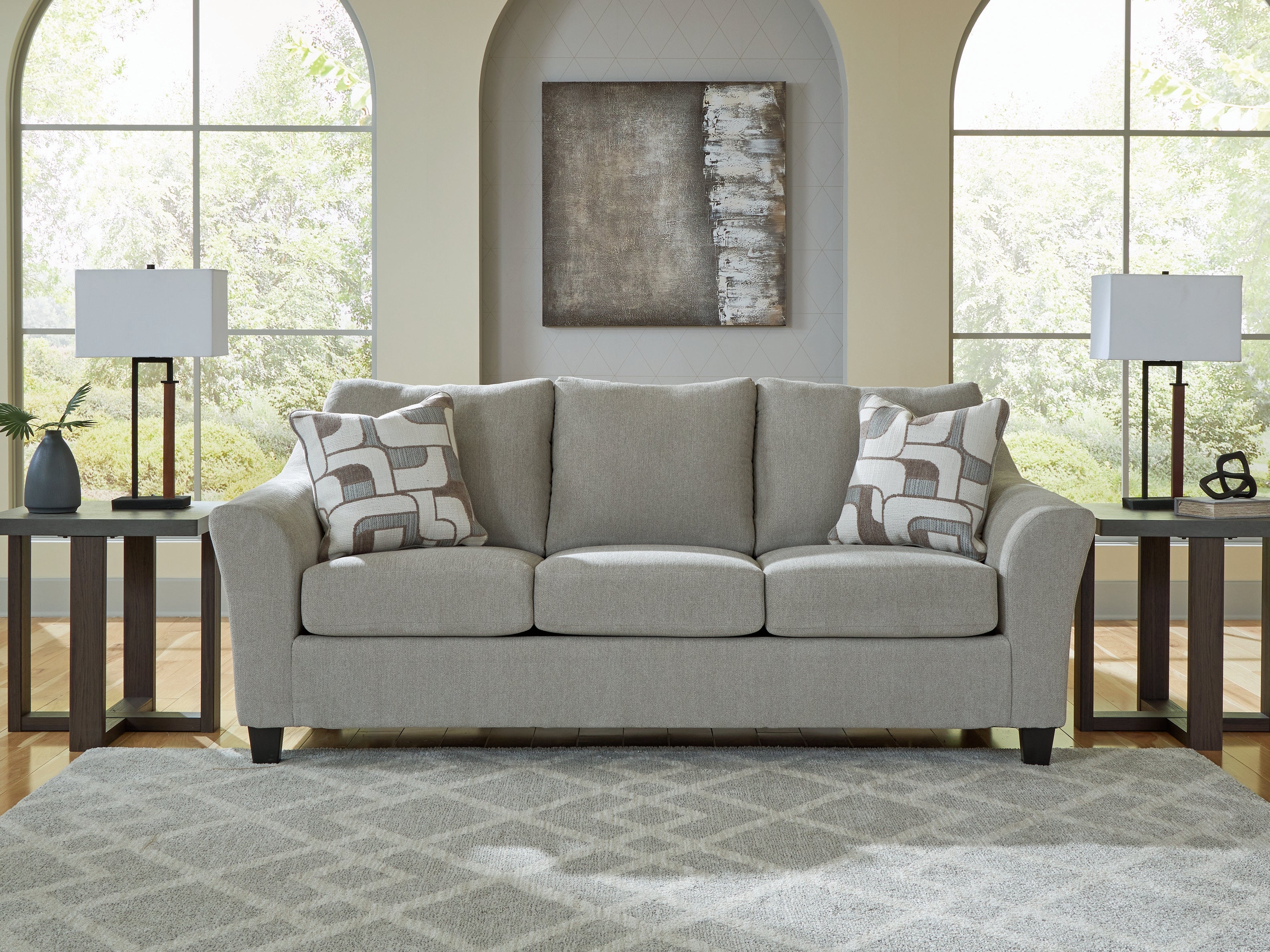 Fine Furniture & Decor - Ashley Furniture - Willarae Living Room - Sofa / Taupe - 5980338